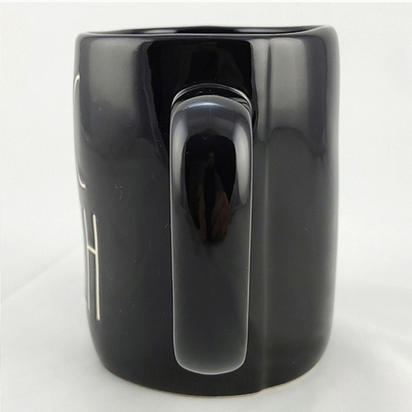 ⭐️2/ $50⭐️ Rae Dunn Black Mug White Large Letters BASIC  WITCH Halloween Festive - Picture 4 of 9